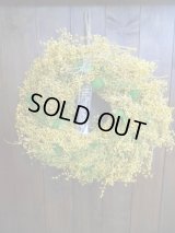 ナチュラルリース　ミモザ風 L